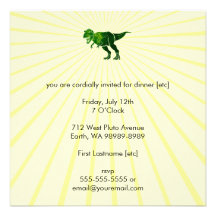 T-Rex Personalized Invites