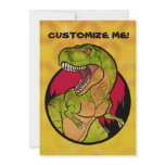 T-Rex red background