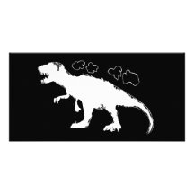 T-Rex Solid Photo Greeting Card