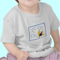 T-shirt criança E quando as princesas caem da lua?