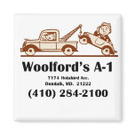 t-shirt logo w-address magnets