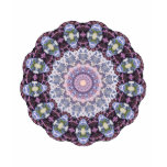 T-SHIRT with Decorative Blues and Mauves pattern