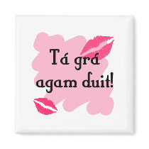 Tá grá agam duit - Irish Gaelic I love you Refrigerator Magnets