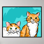 Tabby and Calico Cat posters