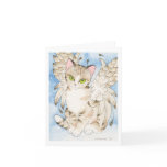 Tabby cat angel notecard