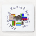 Tabby Cat Back to School Mouse Mats