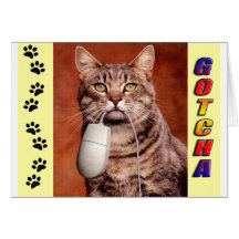 Tabby Cat Gotcha Card