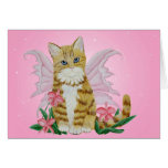 Tabby Fairy Kitten Card