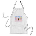 Tabby Tiger Cat Angel in Clouds aprons