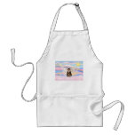 Tabby Tiger Cat Angel in Clouds aprons