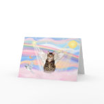 Tabby Tiger Cat Angel in Clouds cards
