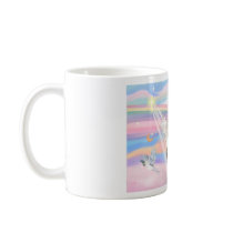 Tabby Tiger Cat Angel in Clouds Coffee Mug
