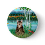 Tabby Tiger Cat  - Birches