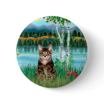Tabby Tiger Cat  - Birches