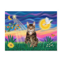Tabby Tiger Cat - Twilight
