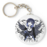 "Tabitha" Gothic Guardian Angel Keychain