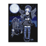 "Tabitha" Gothic Guardian Angel Postcard