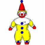 TABLE CENTERPIECE - FUNNY CLOWN - STAND UP DOLLS photo sculptures