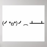 Table Flip Flipping Ascii Emoticon posters