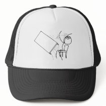 Table Flip Flipping Rage Face Meme Trucker Hat