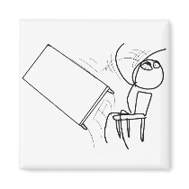 Table Flip Flipping Rage Face Meme Magnets