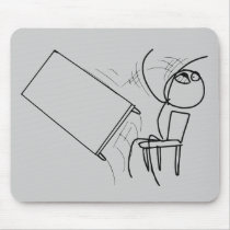 Table Flip Flipping Rage Face Meme Mouse Pad
