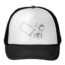 Table Flip Flipping Rage Face Meme Trucker Hat