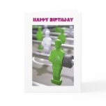 Table Football Birthday Card (Green)