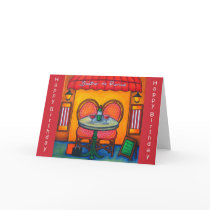 "Table for Two" Birthday Card