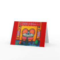 "Table for Two" Bland Greeting Card