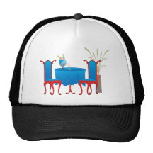 Table for Two Caps Mesh Hats