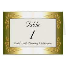 Table Number 1 Greeting Cards