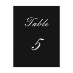 Table Number 5 Post Card