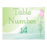 Table NUMBER CARD Postcard
