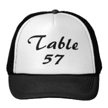 Table Number Hat