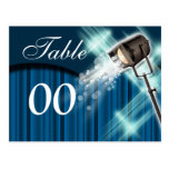Table number Hollywood theme wedding Postcards