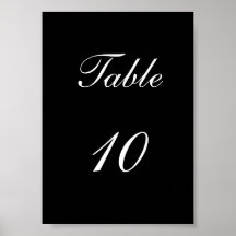 Table Number Print