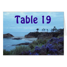 Table Number Reception Seating Greeting Card