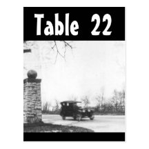 Table Number Roaring Twenties Wedding Receptions Post Cards