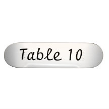 Table Number Skateboard