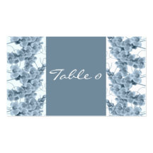 Table numbering cards - customisable template business card template