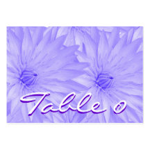Table numbering cards - customisable template business cards
