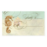 Table Place Setting Card Sea Horse Coastal Beach Business Cards