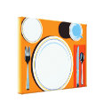 Table Setting Retro Gallery Wrap Canvas