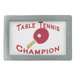Table Tennis Champion Belt Buckle
