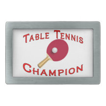 Table Tennis Champion Belt Buckle
