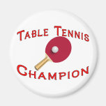 Table Tennis Champion Magnet