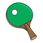 table tennis equipment graphic acrylic cut outs