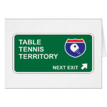 Table Tennis Next Exit Cards