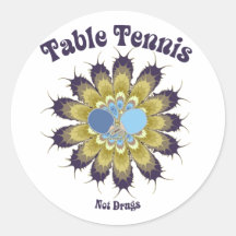 Table Tennis Not Drugs Sticker